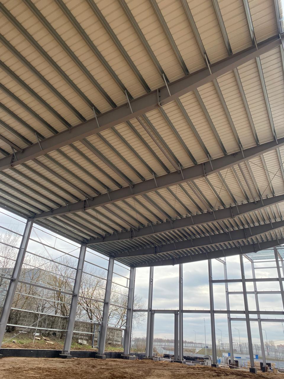 Детальная картинка для новости «Завершены работы по устройству кровли здания склада. Химки. М.О.»