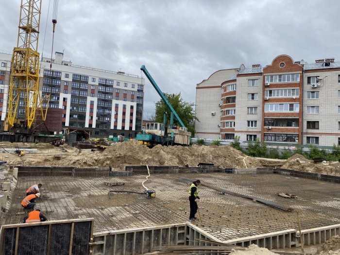 Завершены работы по устройству свайного фундамента жилого дома, г. Владимир