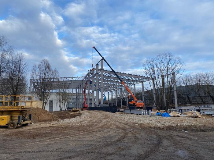 Анонс картинки для проекта «Строительство основного и вспомогательного каркаса здания склада», 